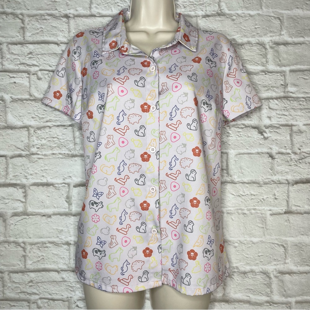 Hot Topic Fruits Basket Button Up Shirt Women’s S Anime Natsuki Takaya Zodiac